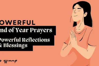 Family gathering for end of year prayer celebration