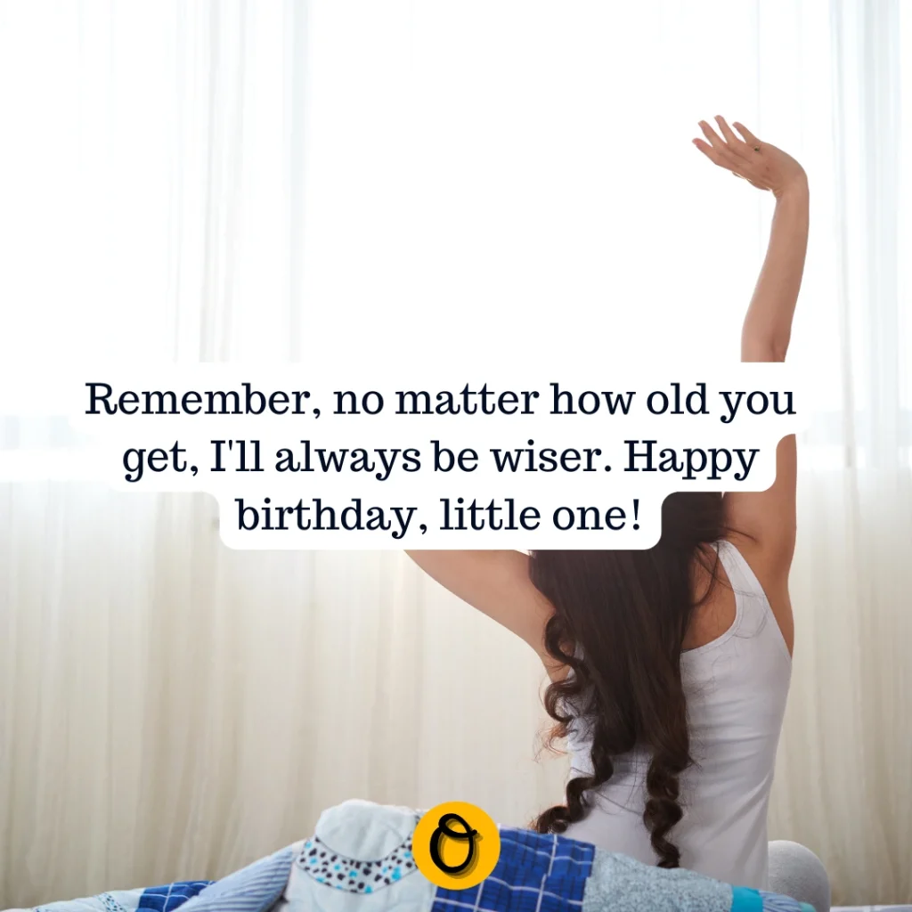Simple birthday wishes for a sister on a clean design