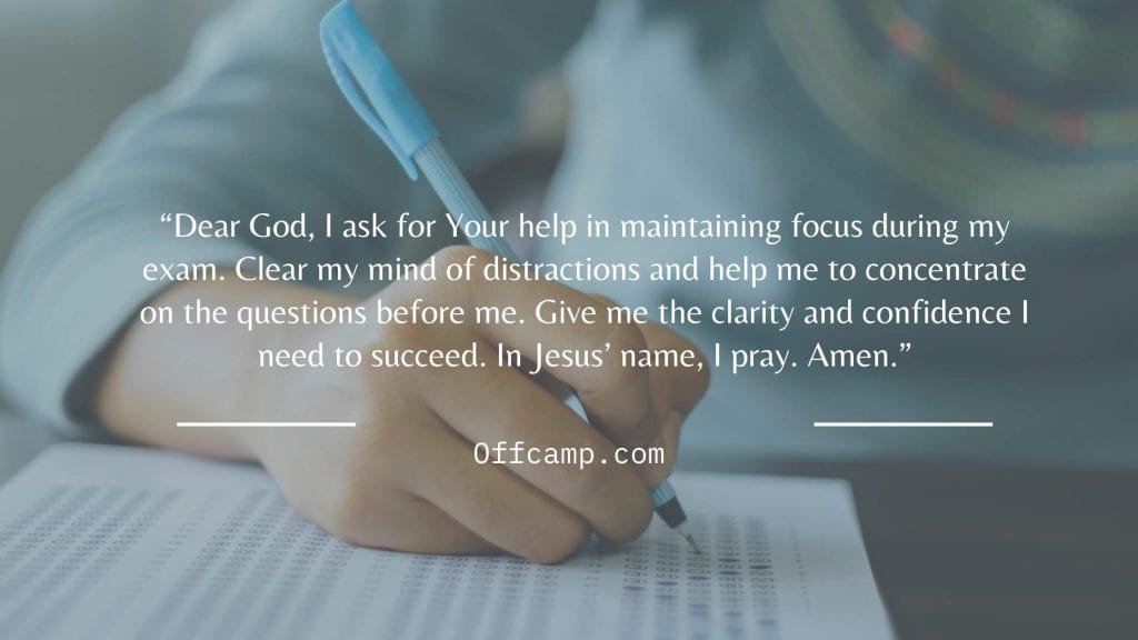 Group of students in prayer circle before exams