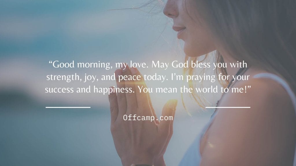 Good morning prayer for husband with Bible verse