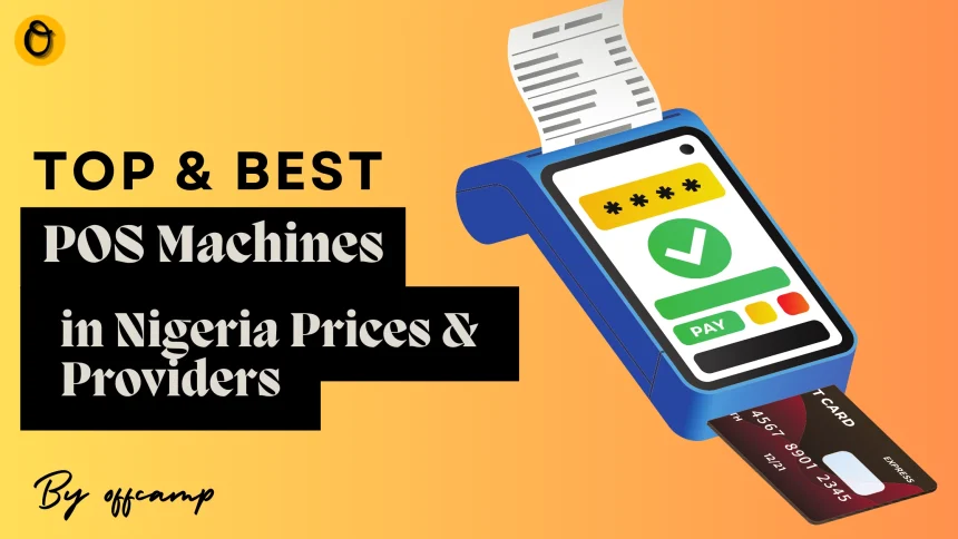 Small business owner using affordable POS machine Nigeria