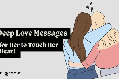 Collection of the most beautiful deep love messages for her with rose petals and romantic candles - perfect for expressing heartfelt emotions