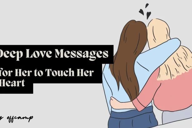 Collection of the most beautiful deep love messages for her with rose petals and romantic candles - perfect for expressing heartfelt emotions