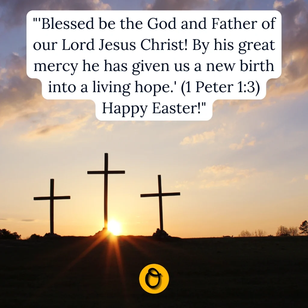 Scripture-based Catholic religious Easter greetings with Bible