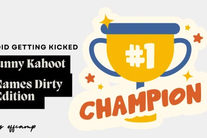 Funny Kahoot names dirty word examples on classroom screen