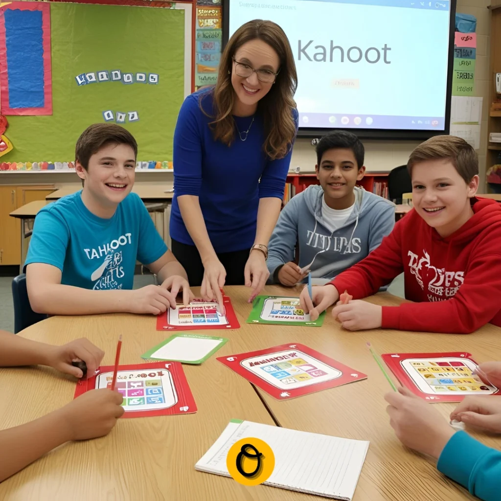 Teacher approving Kahoot names before quiz starts