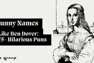 Classic wordplay names collection featuring Ben Dover examples