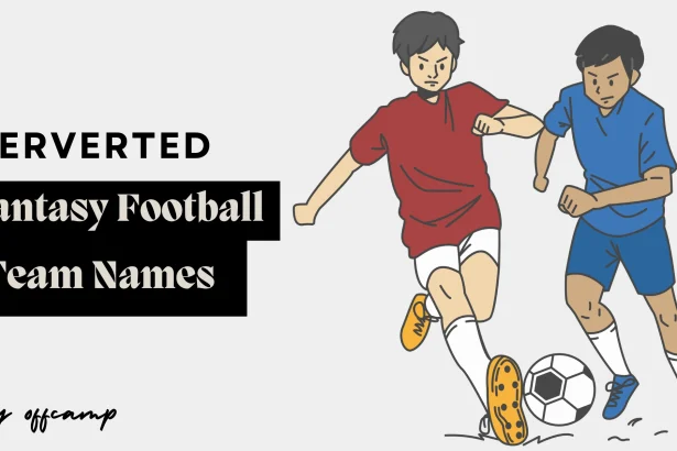 Fantasy football draft kit with perverted team name suggestions