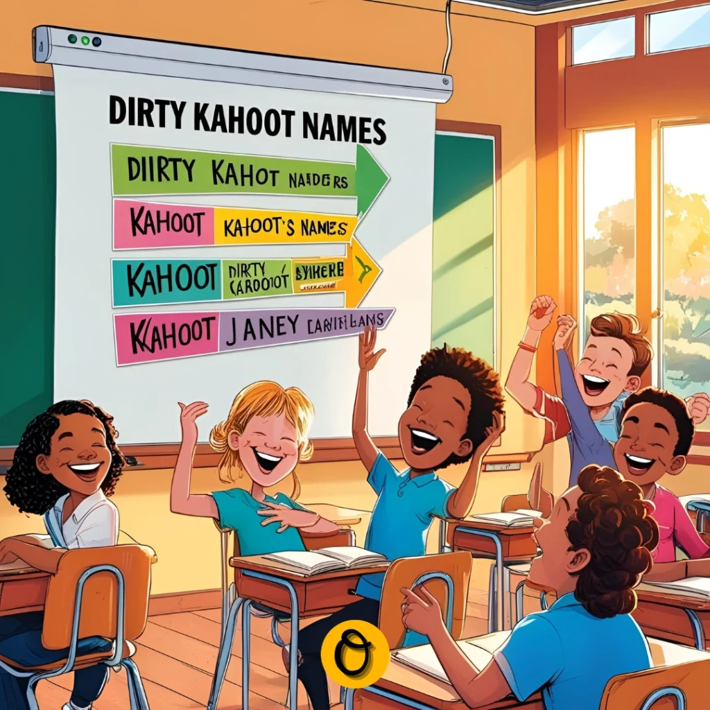 Students trying not to laugh at clever Kahoot names