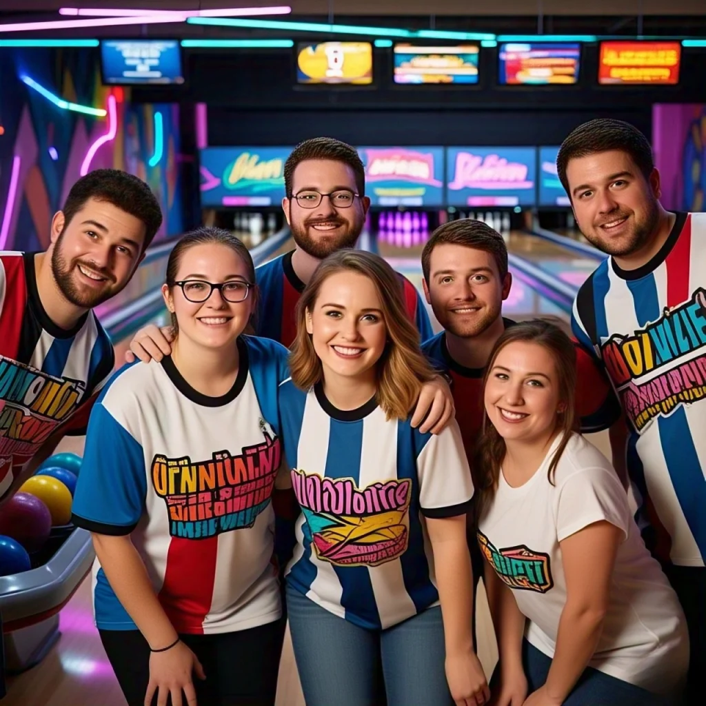 Sports team celebrating with funny perverted team names on uniforms