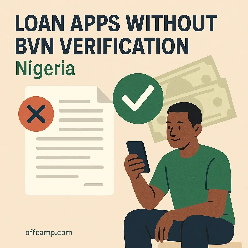 Best loan apps without BVN interface showing ₦50,000 approval in Nigeria mobile screen