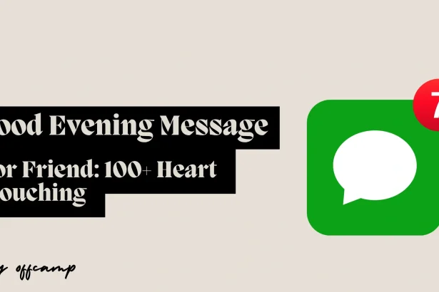 Good Evening Message for Friend