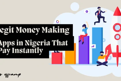 Nigerian student earning cash with multiple apps that pay real money open on his smartphone while studying at home