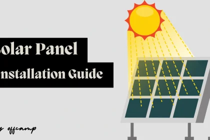Detailed solar panel installation diagram showing the proper connection sequence between panels, charge controller, batteries and inverter