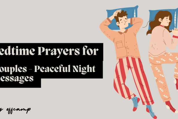 Beautiful bedroom setup with couples night prayer book for bedtime devotions