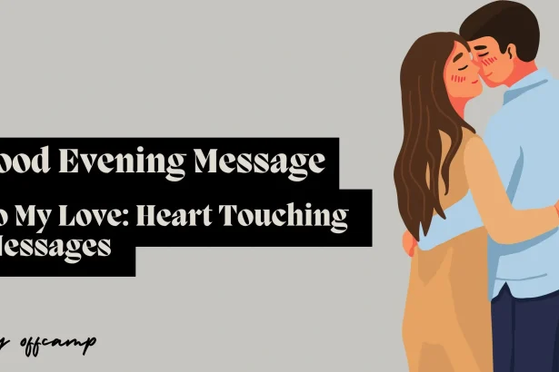 Heart Touching Good Evening Message to My Love