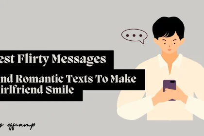 Young woman giggling at flirty messages while relaxing on sofa with phone in hands