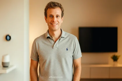 Jamie Siminoff net worth illustration showing Ring founder and smart home security entrepreneur