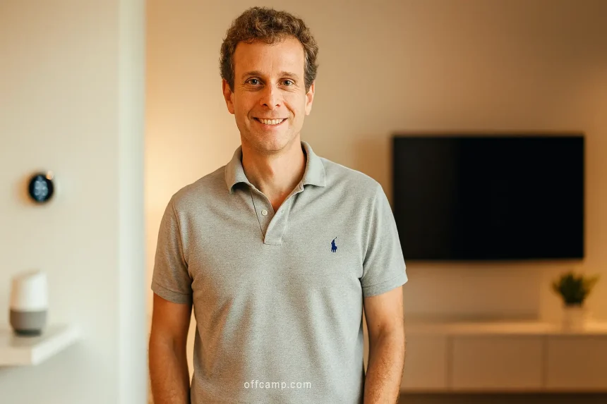 Jamie Siminoff net worth illustration showing Ring founder and smart home security entrepreneur