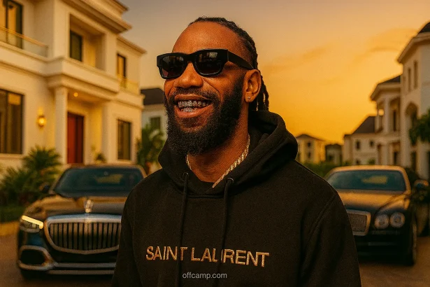 Phyno net worth reflected in luxury lifestyle with mansion and expensive cars