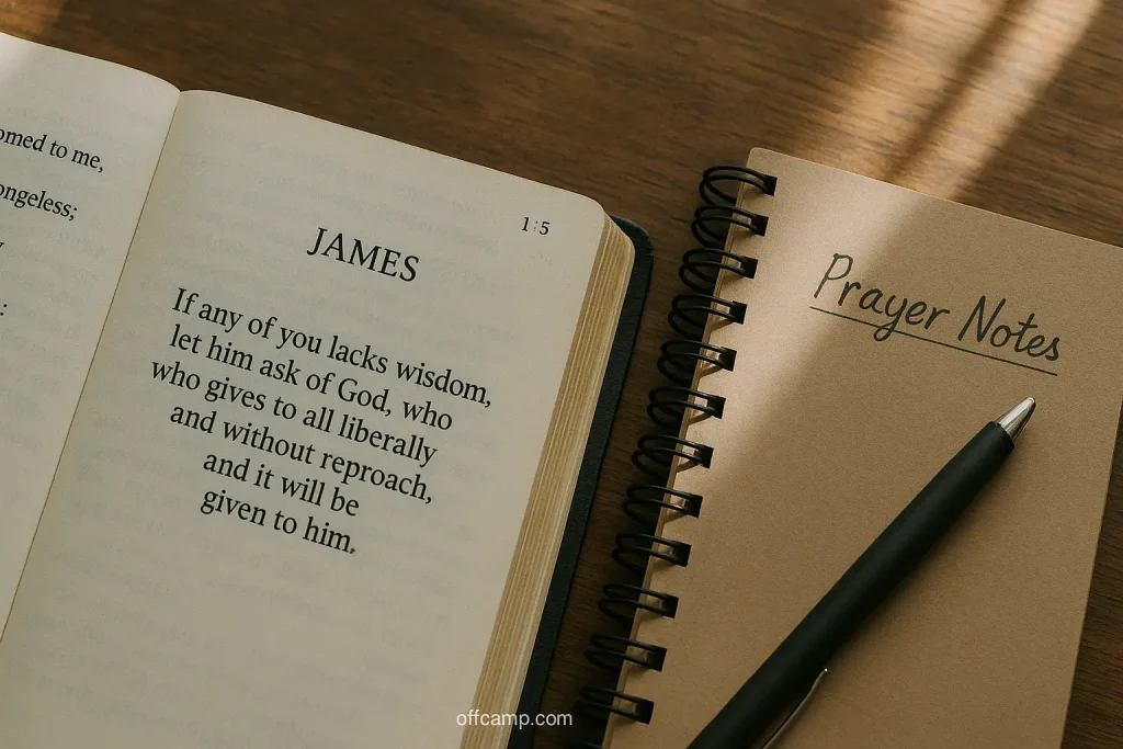 Bible verses for wisdom and guidance prayers