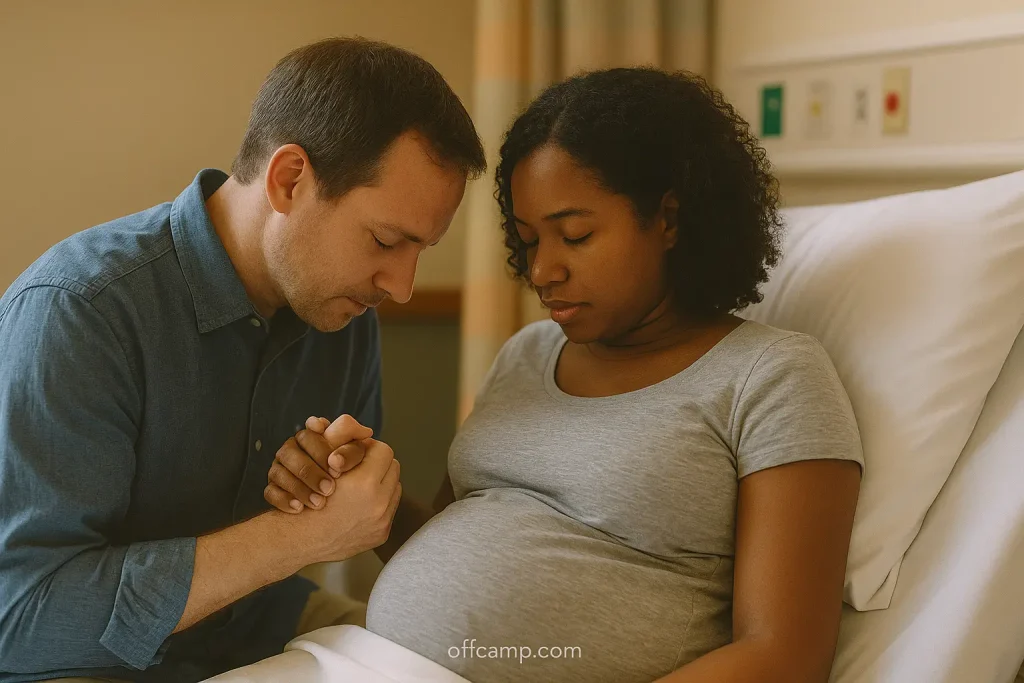 Psalm 139:13 scripture on tender baby-themed background for pregnancy encouragement and safe delivery prayer