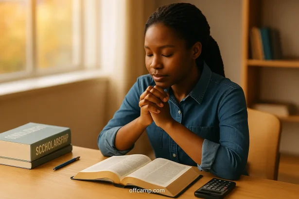 prayers for scholarship success covering application, interview, approval, and gratitude stages